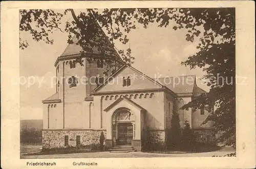 Friedrichsruh Aumuehle Gruftkapelle Bismarck Bahnpost / Aumuehle /Herzogtum Lauenburg LKR