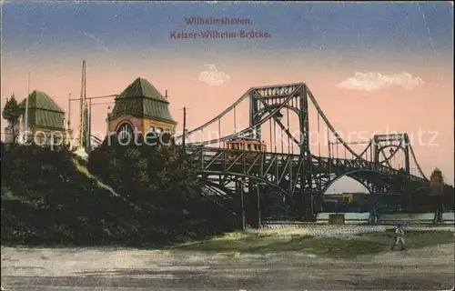 Wilhelmshaven Kaiser Wilhelm Bruecke Drehbruecke Marine Feldpost Kat. Wilhelmshaven