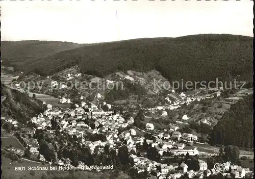 Schoenau Odenwald Fliegeraufnahme Kat. Schoenau