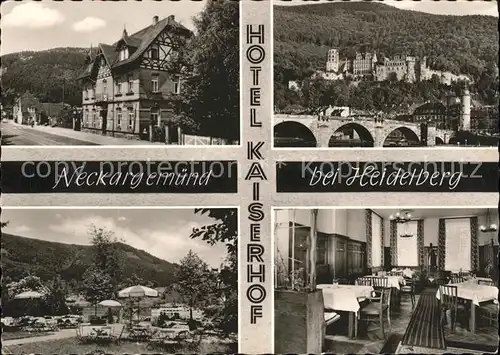 Neckargemuend Hotel Kaiserhof Neckarbruecke Kat. Neckargemuend