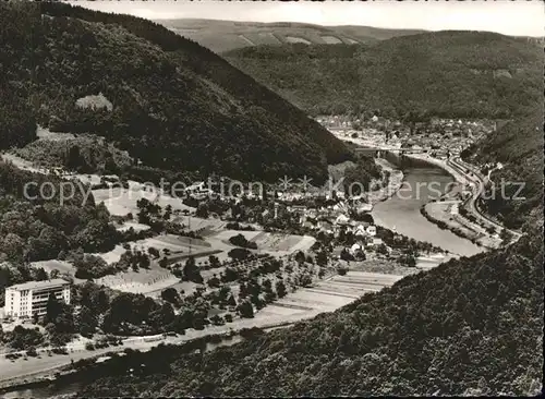 Eberbach Baden Panorama Neckartal mit Rockenau Kat. Eberbach