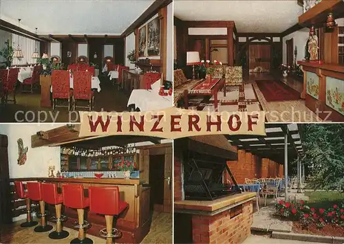 Rauenberg Hotel Restaurant Winzerhof Gartenterrasse Grillplatz Kat. Rauenberg