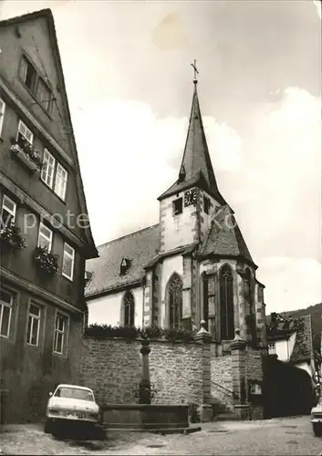 Neckarsteinach Evangelische Kirche Kat. Neckarsteinach