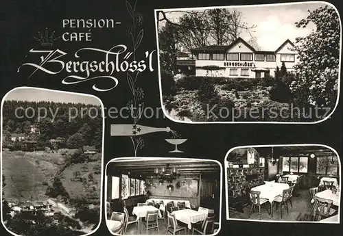 Heiligkreuzsteinach Pension Cafe Bergschloessl Steinachtal Kat. Heiligkreuzsteinach