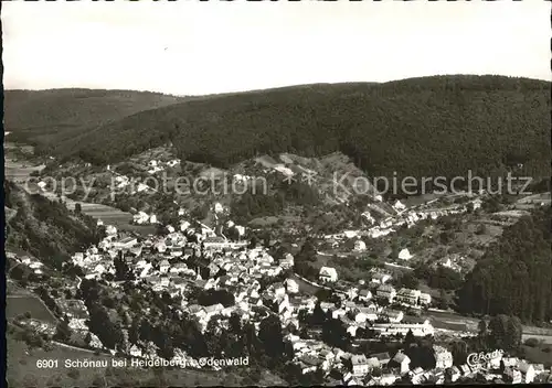 Schoenau Odenwald Fliegeraufnahme Kat. Schoenau