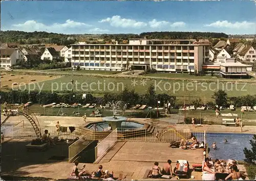 Bad Rappenau Sole Schwimmbad und Kraichgau Sanatorium Kat. Bad Rappenau