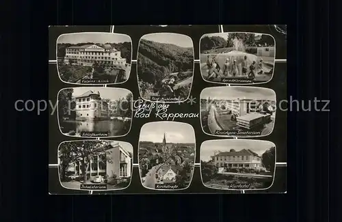 Bad Rappenau Klinik Schloss Kurheim Inhalatorium Fuenfmuehlental Kirche Sprudelbrunnen Sanatorium Kurhotel Kat. Bad Rappenau