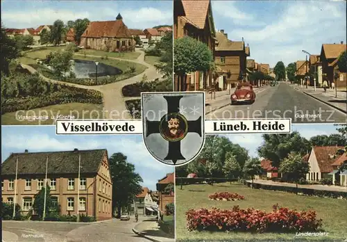 Visselhoevede Visselquelle Kirche Goethestrasse Rathaus Lindenplatz Kat. Visselhoevede