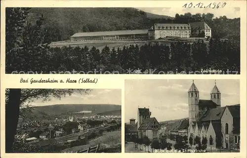 Bad Gandersheim Zollschule Panorama Stiftskirche Kat. Bad Gandersheim