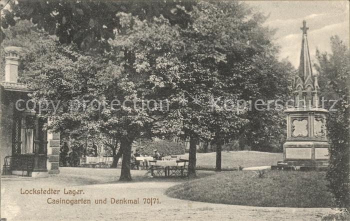 Lockstedt Lockstedter Lager Casinogarten und Denkmal Kat. Lockstedt Nr