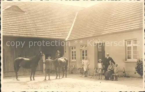 Oldenburg Holstein Reiterhof Gruppenfoto Kat. Oldenburg in Holstein