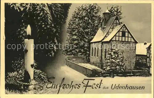 Udenhausen Alsfeld Festtagskarte Kat. Grebenau