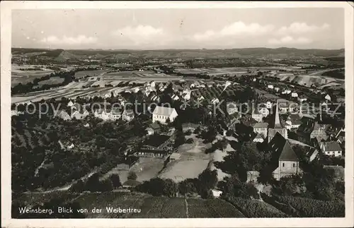 Weinsberg Blick von Burg Weibertreu Kat. Weinsberg