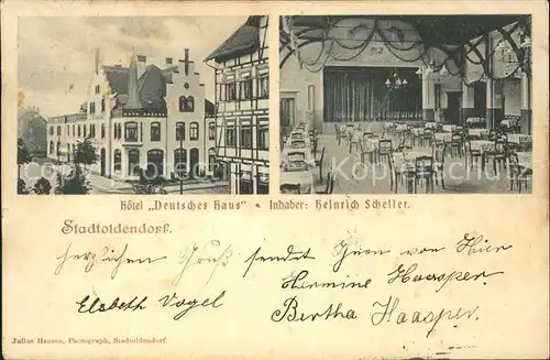 Stadtoldendorf Hotel Deutsches Haus Kat. Stadtoldendorf