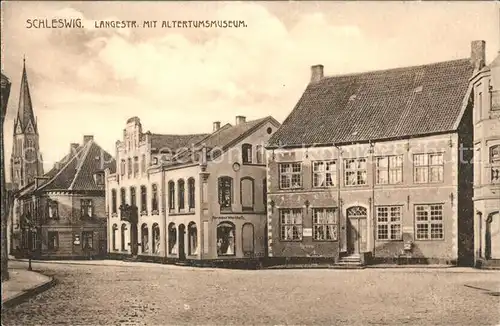 Schleswig Holstein Langestr mit Altertums Museum / Schleswig /Schleswig-Flensburg LKR