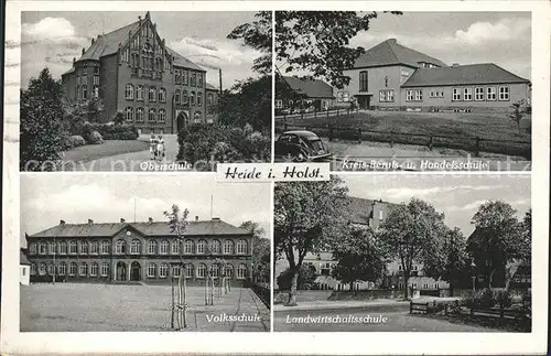 Heide Holstein Oberschule Handelsschule Volks und Landwirtschaftsschule Kat. Heide