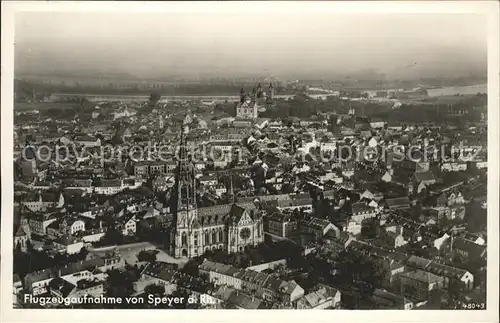 Speyer Rhein Fliegeraufnahme Kat. Speyer