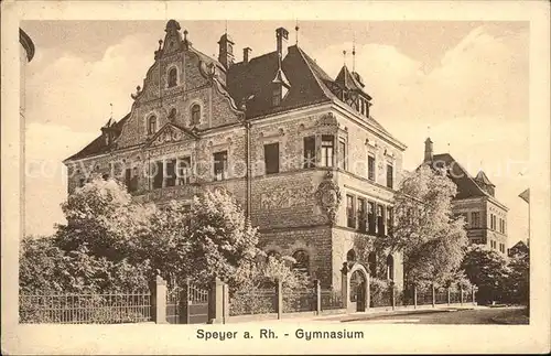 Speyer Rhein Gymnasium Kat. Speyer
