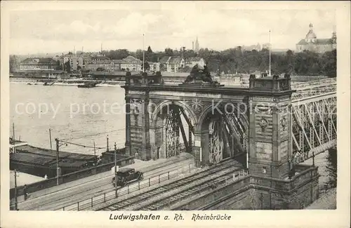 Ludwigshafen Rhein Rheinbruecke Kat. Ludwigshafen am Rhein