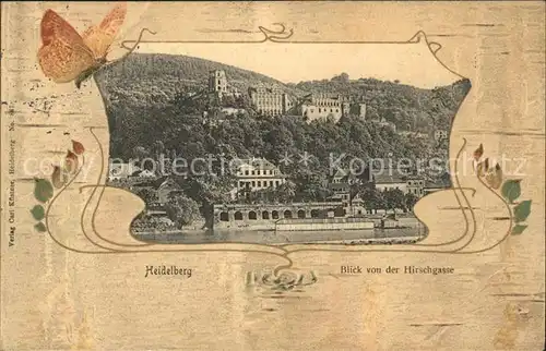 Heidelberg Neckar Schlossblick Kat. Heidelberg