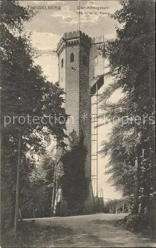 Heidelberg Neckar Der Koenigstuhl Kat. Heidelberg