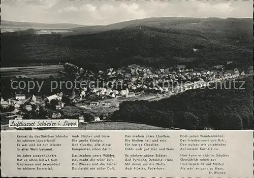 Schieder Fliegeraufnahme Kat. Schieder Schwalenberg