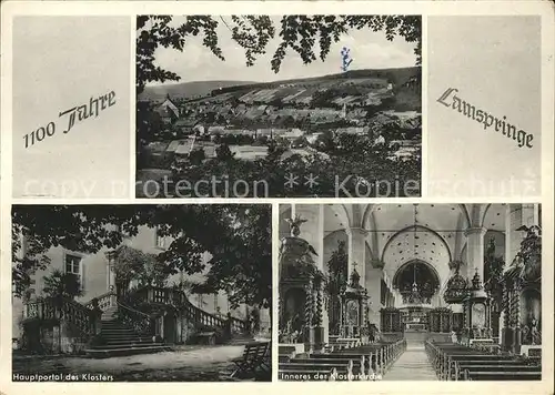 Lamspringe Total Kloster Hauptportal Inneres Kat. Lamspringe