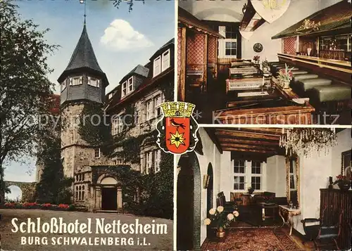 Schwalenberg Schlosshotel Nettesheim Burg Schwalenberg Kat. Schieder Schwalenberg