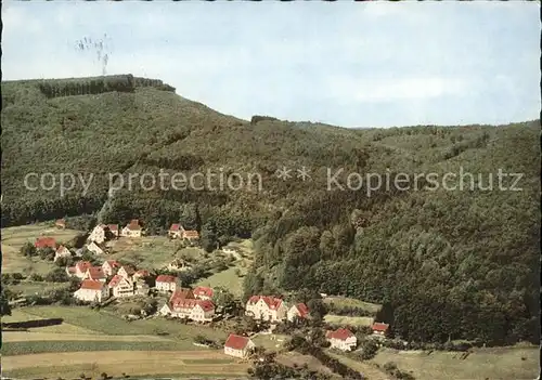 Glashuette Lippe Ortsblick mit Kurhotel Zur Herlingsburg Kat. Schieder Schwalenberg