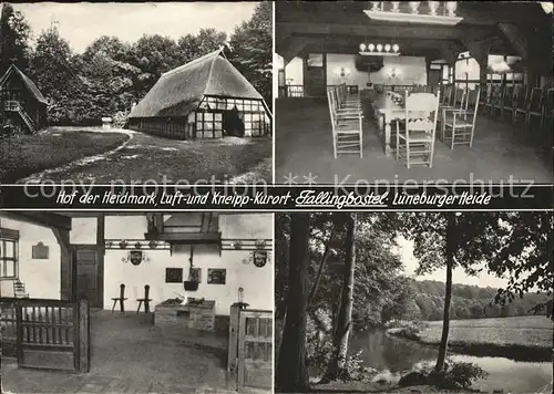 Fallingbostel Hof der Heidmark Gastraum Eingang Bach Kat. Bad Fallingbostel