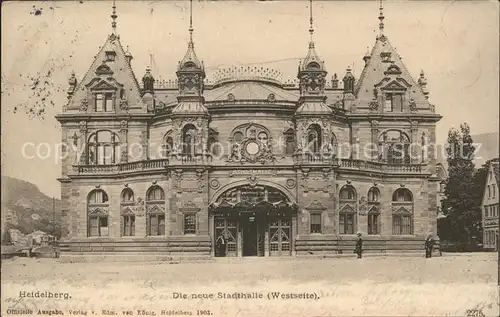 Heidelberg Neckar Neue Stadthalle Kat. Heidelberg