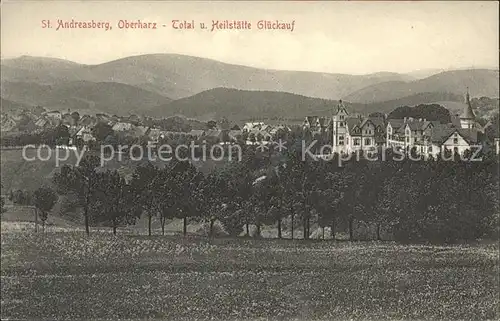 St Andreasberg Harz mit Heilstaette Glueckauf Kat. Sankt Andreasberg