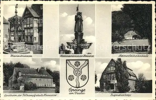 Springe Deister Marienbrunnen u.Jugendherberge Kat. Springe