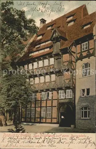 Braunschweig Das Gildehaus auf dem Burgplatz Kat. Braunschweig