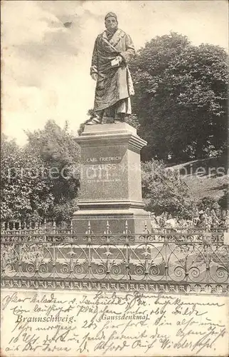 Braunschweig Gaussdenkmal Kat. Braunschweig