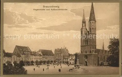 Braunschweig Hagenmarkt u.Katharinenkirche Kat. Braunschweig