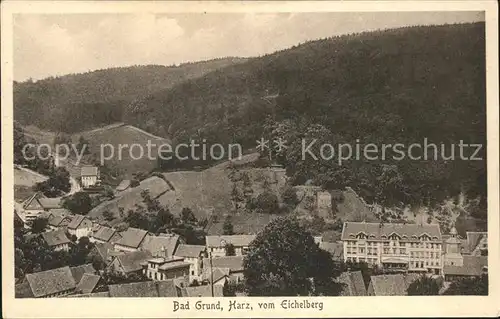 Bad Grund Harz Blick vom Eichelberg Kat. Bad Grund (Harz)