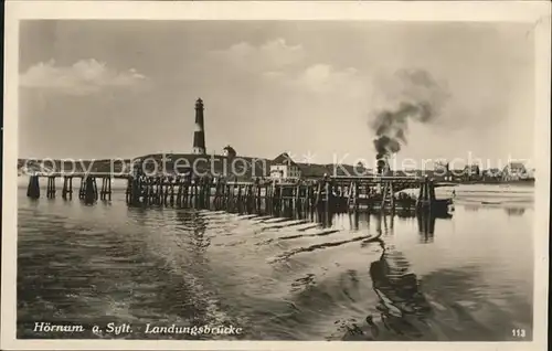 Hoernum Sylt Landungsbruecke Kat. Hoernum (Sylt)