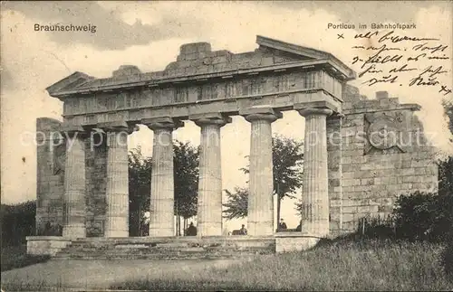 Braunschweig Porticus im Bahnhofspark Kat. Braunschweig