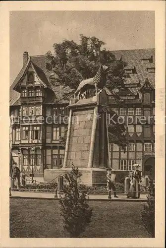 Braunschweig Burgloewenstatue Kat. Braunschweig