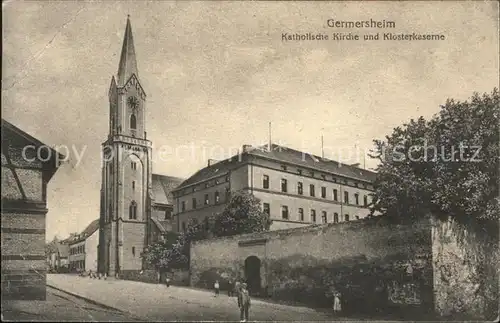 Germersheim Kath.Kirche u.Klosterkaserne (Feldpost) Kat. Germersheim