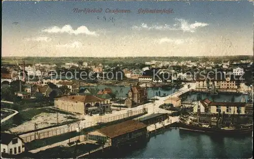 Cuxhaven Nordseebad Blick auf Haferngebiet Kat. Cuxhaven