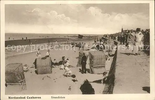 Cuxhaven Nordseebad Strandleben Kat. Cuxhaven