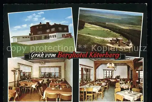 Rischenau Berghotel u.Gaststaette Koeterberg Kat. Luegde