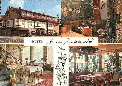 Heiningen Wolfenbuettel Hotel "Zum Landsknecht" Kat. Heiningen