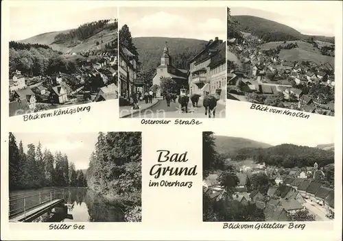 Bad Grund Harz Stiller See u.Osteroderstrasse Kat. Bad Grund (Harz)