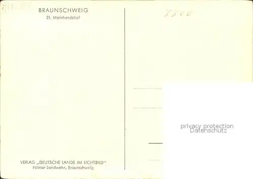 Braunschweig Meinhardshof (Strassenansicht) Kat. Braunschweig