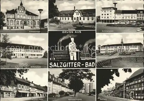 Salzgitter Kreissparkasse u.Schuetzenplatz Kat. Salzgitter