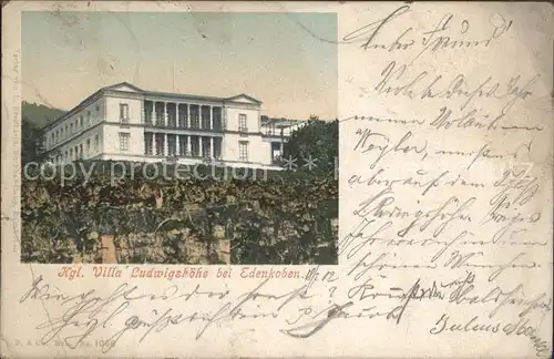 Edenkoben Kgl.Villa Ludwigshoehe Kat. Edenkoben