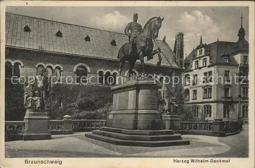 Braunschweig Herzog Wilhelm Denkmal Kat. Braunschweig